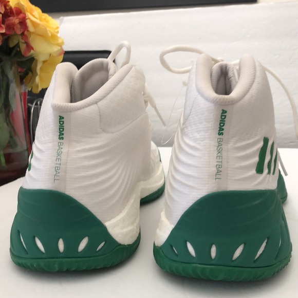 ADIDAS MIAMI HURRICANES TEAM-ISSUES WHITE & GREEN RUNNING SNEAKERS MENS SIZE 18 - Picture 3 of 16